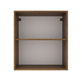 Mueble Superior de Cocina Agata Marron y Crema 60x66cm con Dos Entrepaños y con Una Puerta - MUEBLES SUPERIORES DE COCINA | Bylmo