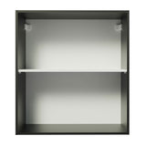 Mueble Superior de Cocina Reims Negro 60x66cm con Dos Entrepaños y con Una Puerta - MUEBLES SUPERIORES DE COCINA | Bylmo