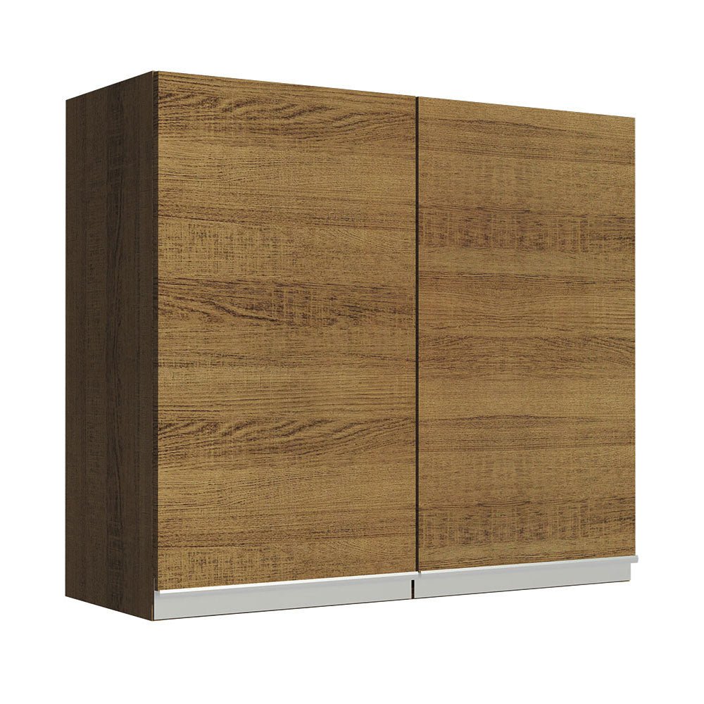 Mueble Superior de Cocina Glamy Marron 70x66cm con Dos Entrepaños y con Dos Puertas - MUEBLES SUPERIORES DE COCINA | Bylmo
