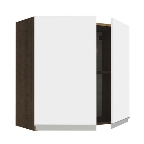 Mueble Superior de Cocina Glamy Marron y Blanco 70x66cm con Dos Entrepaños y con Dos Puertas - MUEBLES SUPERIORES DE COCINA | Bylmo