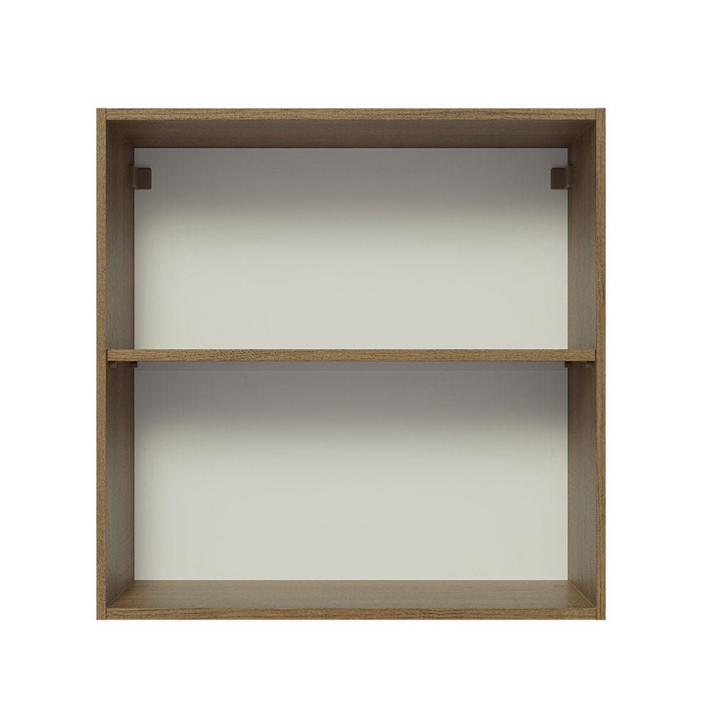 Mueble Superior de Cocina Glamy Marron y Blanco 70x66cm con Dos Entrepaños y con Dos Puertas - MUEBLES SUPERIORES DE COCINA | Bylmo