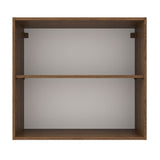 Mueble Superior de Cocina Agata Marron y Crema 70x66cm con Dos Entrepaños y con Dos Puertas - MUEBLES SUPERIORES DE COCINA | Bylmo