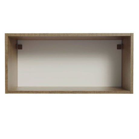 Mueble Superior de Cocina Agata Marron y Blanco 70x33cm con Un Entrepaño y con Una Puerta - MUEBLES SUPERIORES DE COCINA | Bylmo