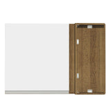 Mueble Superior de Cocina Glamy Marron y Blanco 94x66cm con Dos Entrepaños y con Una Puerta - MUEBLES SUPERIORES DE COCINA | Bylmo