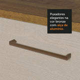 Cocina Integral Esquinero Modular Agata Marron y Crema 459x225cm sin Mesón sin Estufa con Tres Cajones y con Veintisiete Entrepaños - COCINAS | Bylmo