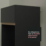 Cocina Integral Esquinero Modular Reims Negro 402x210cm con Mesón de Madera Aglomerada Mdp sin Estufa con Un Cajón y con Veintiuno Entrepaños - COCINAS | Bylmo