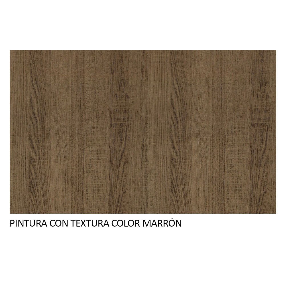 Cocina Integral Modular Emilly Sing Marron 201x186cm con Mesón de Madera Aglomerada Mdp sin Estufa con Un Cajón y con Once Entrepaños - COCINAS | Bylmo
