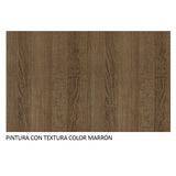 Cocina Integral Modular Emilly Sing Marron 201x186cm con Mesón de Madera Aglomerada Mdp sin Estufa con Un Cajón y con Once Entrepaños - COCINAS | Bylmo