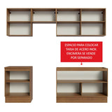 Cocina Integral Modular Glamy Marron 240x225cm sin Mesón sin Estufa sin Cajones y con Doce Entrepaños - COCINAS | Bylmo