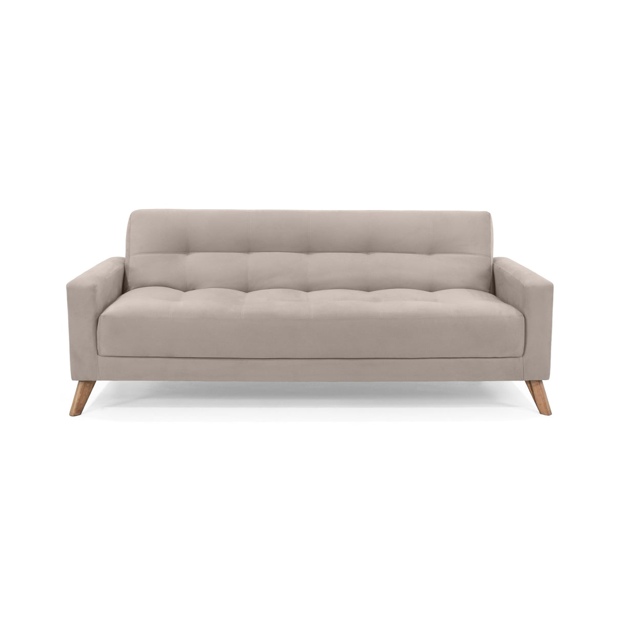 Sofá Cama Sahara Taupe 206x82cm De Tres Puestos Reclinable y con Apoya Brazos - SOFAS Y POLTRONAS | Bylmo