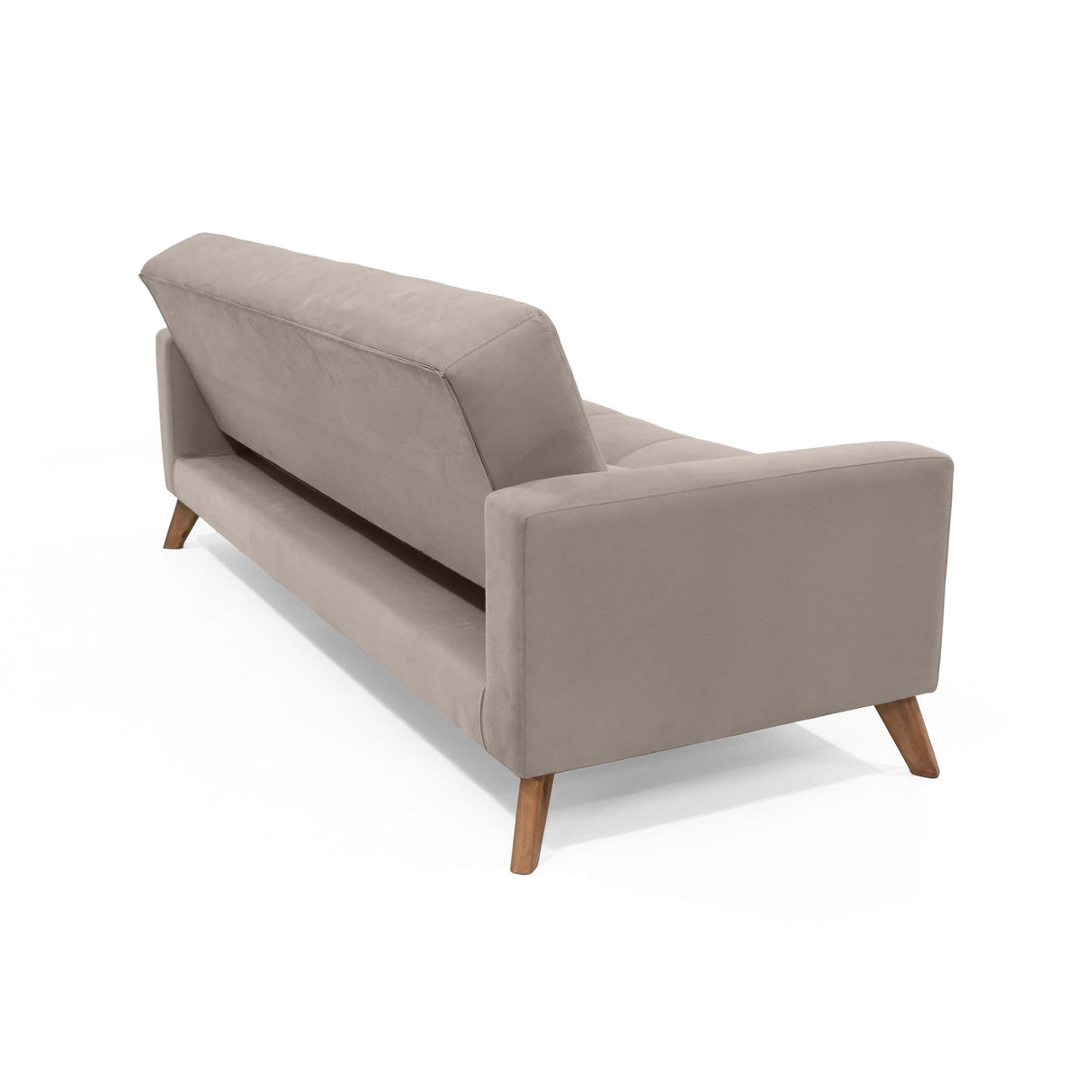 Sofá Cama Sahara Taupe 206x82cm De Tres Puestos Reclinable y con Apoya Brazos - SOFAS Y POLTRONAS | Bylmo