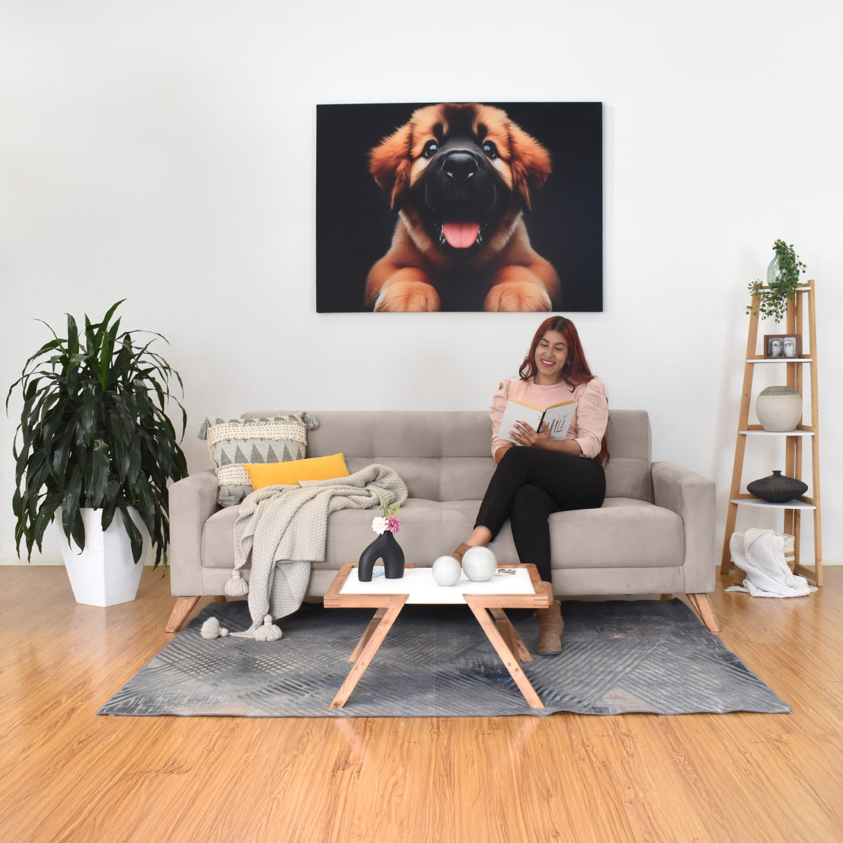 Sofá Cama Sahara Taupe 206x82cm De Tres Puestos Reclinable y con Apoya Brazos - SOFAS Y POLTRONAS | Bylmo