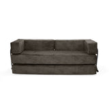 Sofá Cama Nablus Taupe 196x68cm De Tres Puestos y con Apoya Brazos - SOFAS Y POLTRONAS | Bylmo