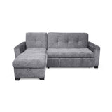 Sofá en L Atlas Gris 220x92cm De Tres Puestos Reclinable con Almacenamiento Derecho y con Apoya Brazos - SOFAS Y POLTRONAS | Bylmo