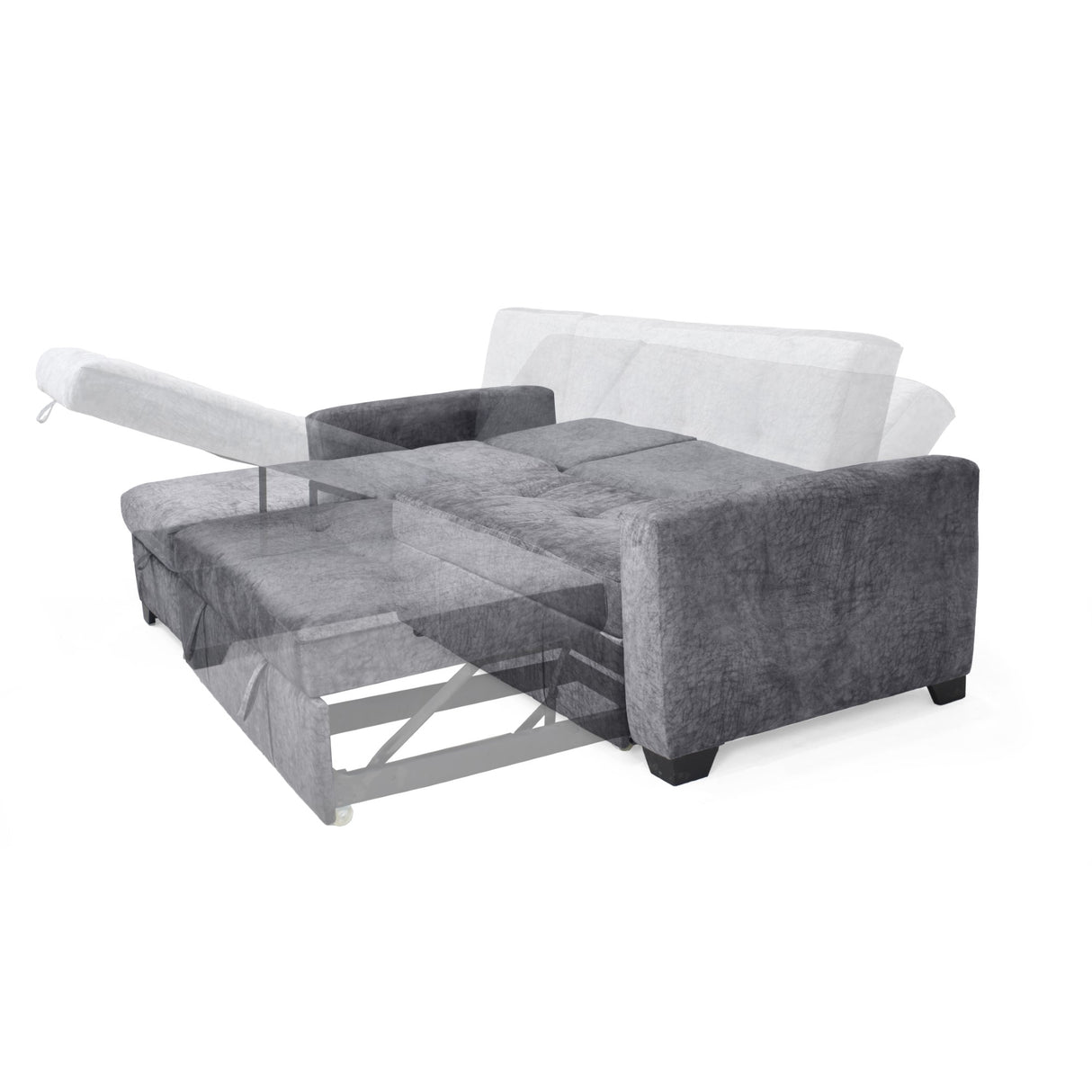 Sofá en L Atlas Gris 220x92cm De Tres Puestos Reclinable con Almacenamiento Derecho y con Apoya Brazos - SOFAS Y POLTRONAS | Bylmo