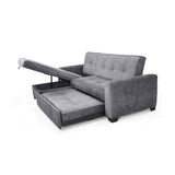 Sofá en L Atlas Gris 220x92cm De Tres Puestos Reclinable con Almacenamiento Derecho y con Apoya Brazos - SOFAS Y POLTRONAS | Bylmo
