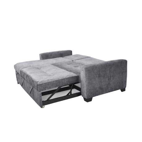 Sofá en L Atlas Gris 220x92cm De Tres Puestos Reclinable con Almacenamiento Derecho y con Apoya Brazos - SOFAS Y POLTRONAS | Bylmo