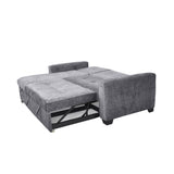 Sofá en L Atlas Gris 220x92cm De Tres Puestos Reclinable con Almacenamiento Derecho y con Apoya Brazos
