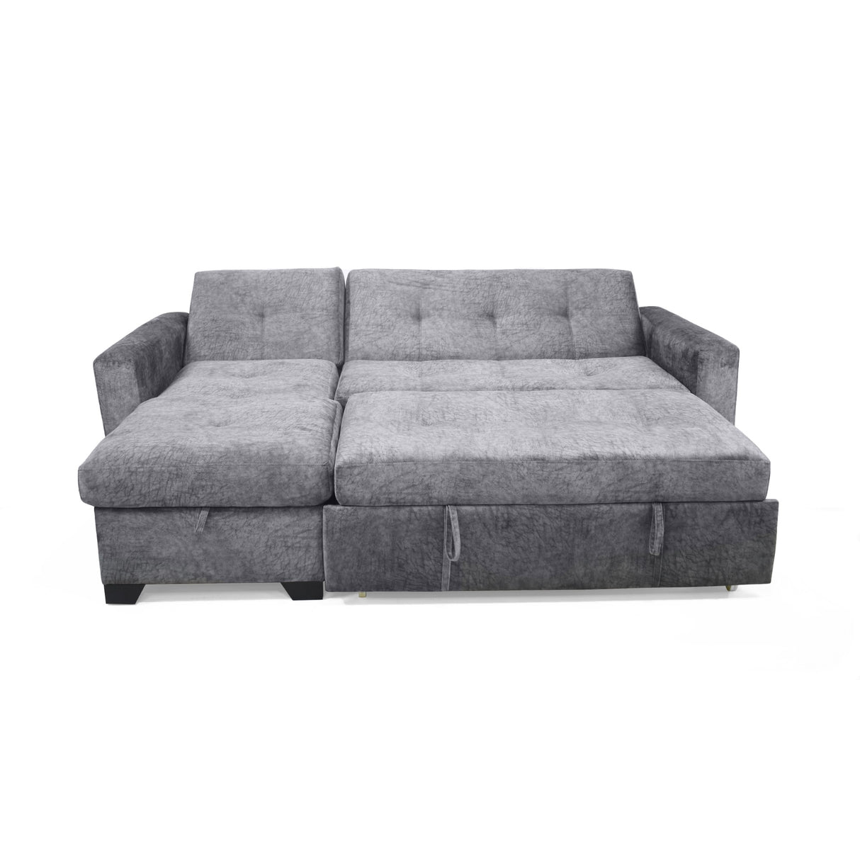 Sofá en L Atlas Gris 220x92cm De Tres Puestos Reclinable con Almacenamiento Derecho y con Apoya Brazos - SOFAS Y POLTRONAS | Bylmo