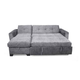 Sofá en L Atlas Gris 220x92cm De Tres Puestos Reclinable con Almacenamiento Derecho y con Apoya Brazos - SOFAS Y POLTRONAS | Bylmo