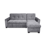 Sofá en L Atlas Gris 220x92cm De Tres Puestos Reclinable con Almacenamiento Izquierdo y con Apoya Brazos - SOFAS Y POLTRONAS | Bylmo