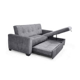 Sofá en L Atlas Gris 220x92cm De Tres Puestos Reclinable con Almacenamiento Izquierdo y con Apoya Brazos