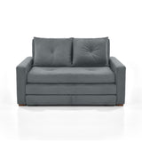 Sofá Cama Torino Gris 147x87cm De Dos Puestos Reclinable y con Apoya Brazos - SOFAS Y POLTRONAS | Bylmo