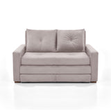 Sofá Cama Torino Taupe 147x87cm De Dos Puestos Reclinable y con Apoya Brazos - SOFAS Y POLTRONAS | Bylmo