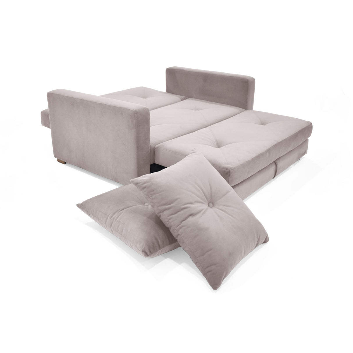 Sofá Cama Torino Taupe 147x87cm De Dos Puestos Reclinable y con Apoya Brazos - SOFAS Y POLTRONAS | Bylmo
