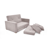 Sofá Cama Torino Taupe 147x87cm De Dos Puestos Reclinable y con Apoya Brazos - SOFAS Y POLTRONAS | Bylmo