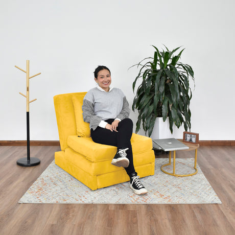 Poltrona Torino Mostaza 78x86cm De Un Puesto Reclinable - SOFAS Y POLTRONAS | Bylmo