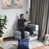 Poltrona Nablus Plata 96x68cm De Un Puesto y con Apoya Brazos - SOFAS Y POLTRONAS | Bylmo