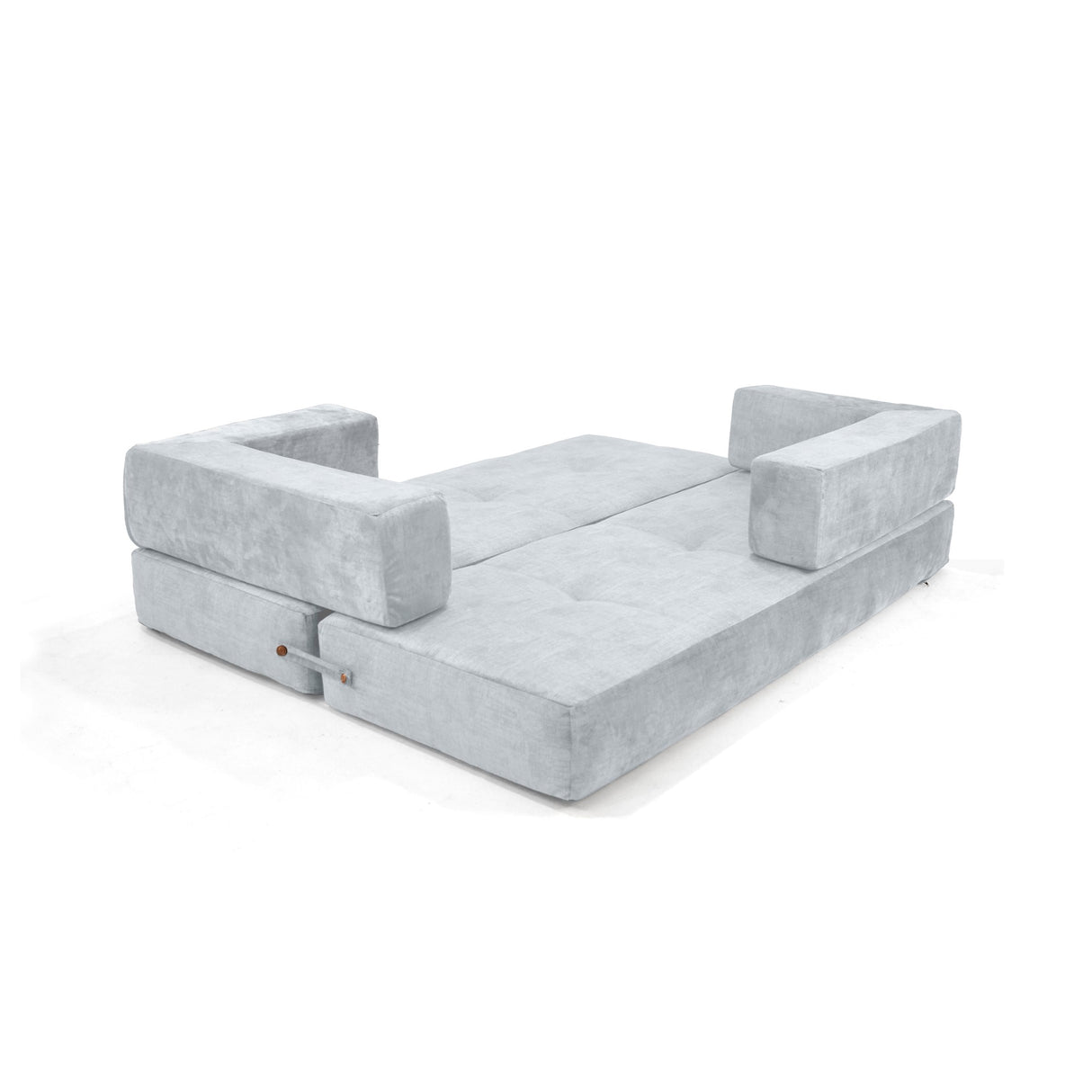 Sala Nablus Plata 196x68cm con Sofacama Poltrona y Mesa de Centro - SOFAS Y POLTRONAS | Bylmo