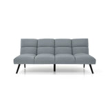 Sofá Cama Nivala Gris 187x83cm De Tres Puestos Reclinable y sin Apoya Brazos - SOFAS Y POLTRONAS | Bylmo