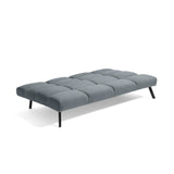 Sofá Cama Nivala Gris 187x83cm De Tres Puestos Reclinable y sin Apoya Brazos - SOFAS Y POLTRONAS | Bylmo