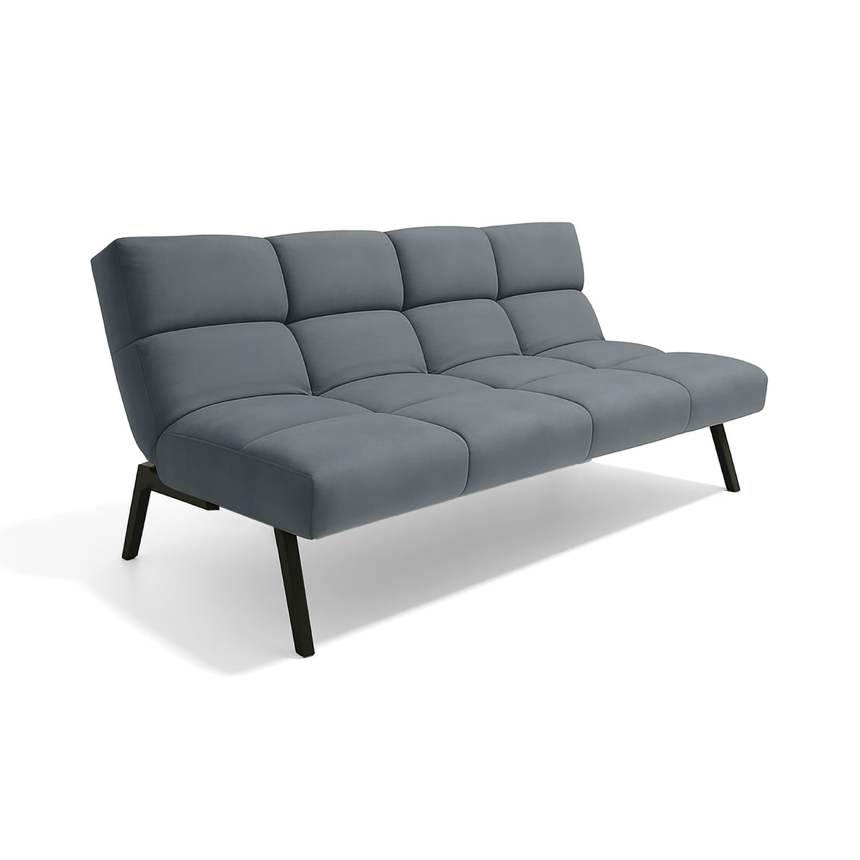 Sofá Cama Nivala Gris 187x83cm De Tres Puestos Reclinable y sin Apoya Brazos - SOFAS Y POLTRONAS | Bylmo