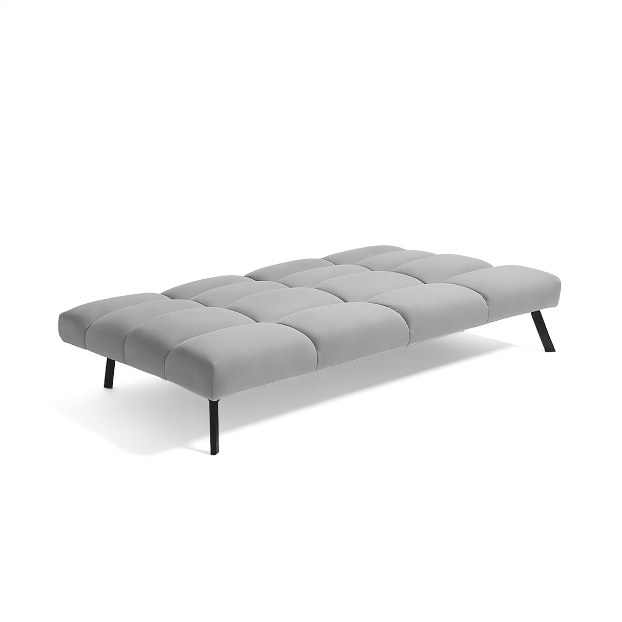 Sala Nivala Plata y Mostaza 187x83cm De Cuatro Puestos Reclinable y sin Apoya Brazos - SOFAS Y POLTRONAS | Bylmo