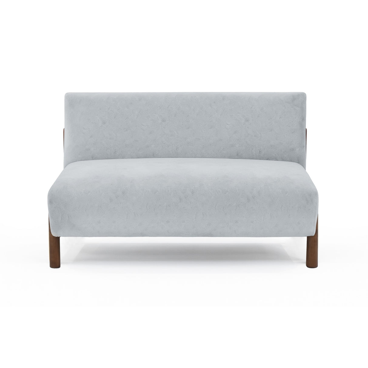 Sofá Dubi Plata 123x73cm De Dos Puestos y sin Apoya Brazos - SOFAS Y POLTRONAS | Bylmo