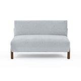 Sofá Dubi Plata 123x73cm De Dos Puestos y sin Apoya Brazos - SOFAS Y POLTRONAS | Bylmo