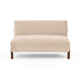 Sofá Dubi Beige 123x73cm De Dos Puestos y sin Apoya Brazos - SOFAS Y POLTRONAS | Bylmo