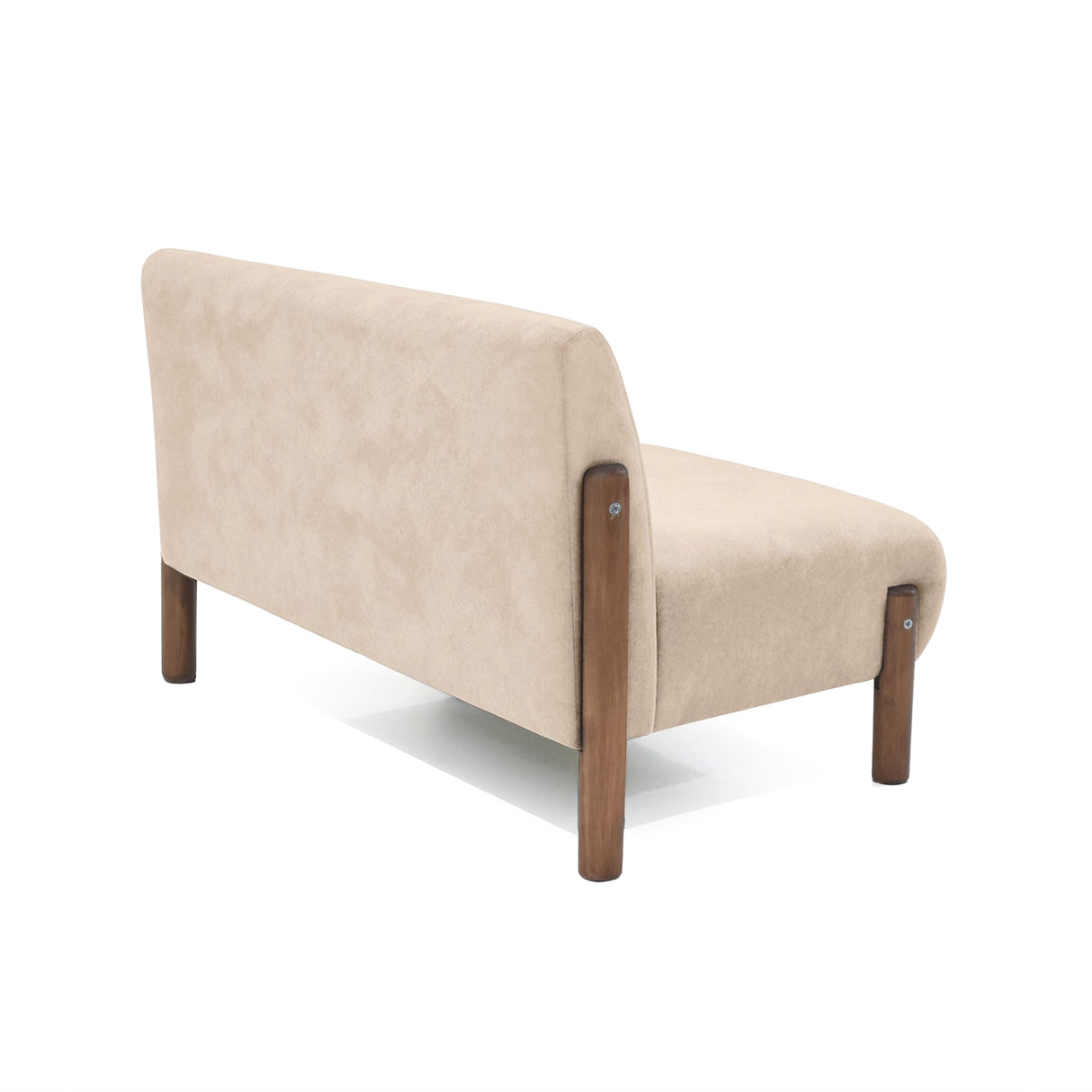 Sofá Dubi Beige 123x73cm De Dos Puestos y sin Apoya Brazos - SOFAS Y POLTRONAS | Bylmo