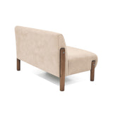 Sofá Dubi Beige 123x73cm De Dos Puestos y sin Apoya Brazos - SOFAS Y POLTRONAS | Bylmo