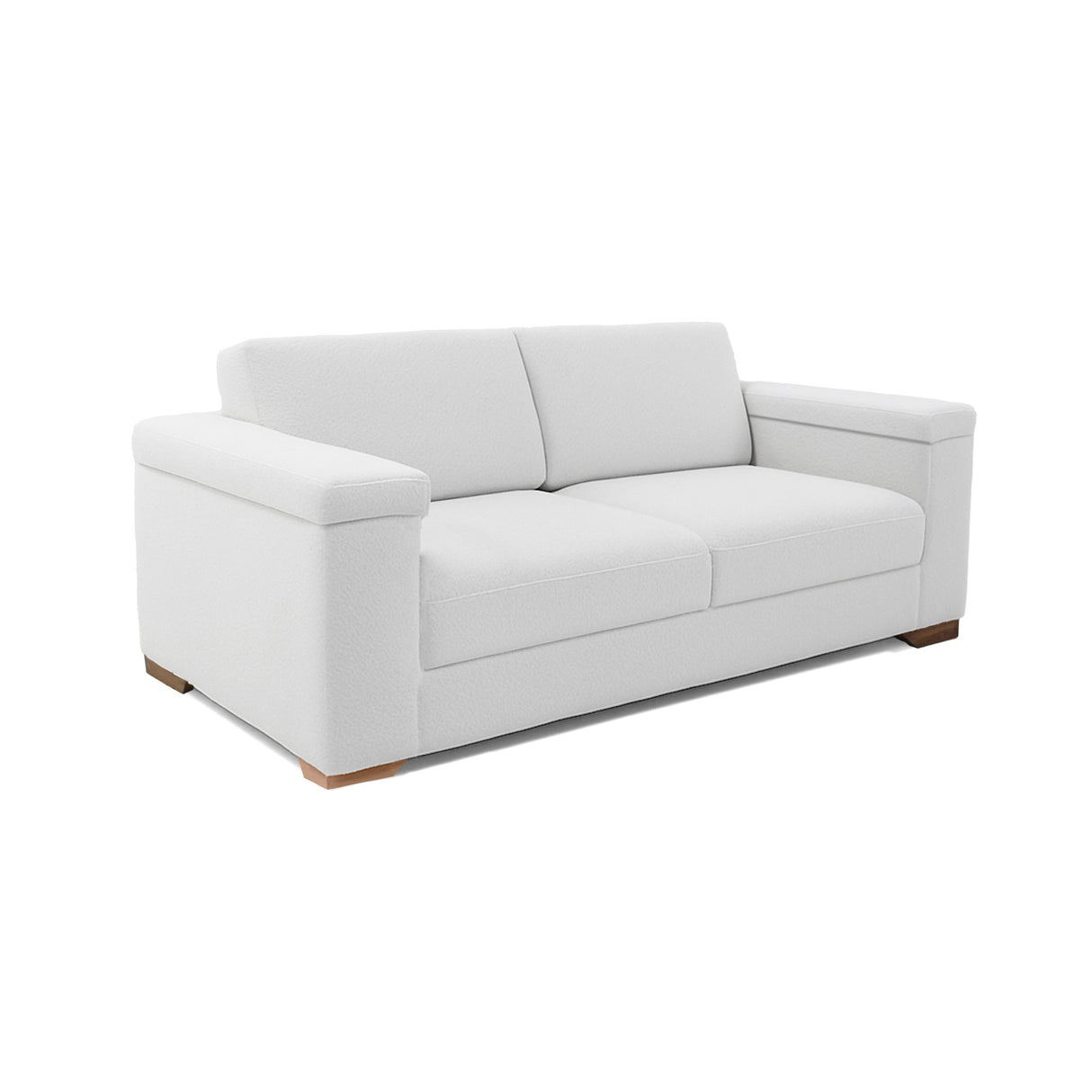Sofá Montenegro Blanco 207x82cm De Tres Puestos y con Apoya Brazos - SOFAS Y POLTRONAS | Bylmo