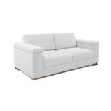 Sofá Montenegro Blanco 207x82cm De Tres Puestos y con Apoya Brazos - SOFAS Y POLTRONAS | Bylmo