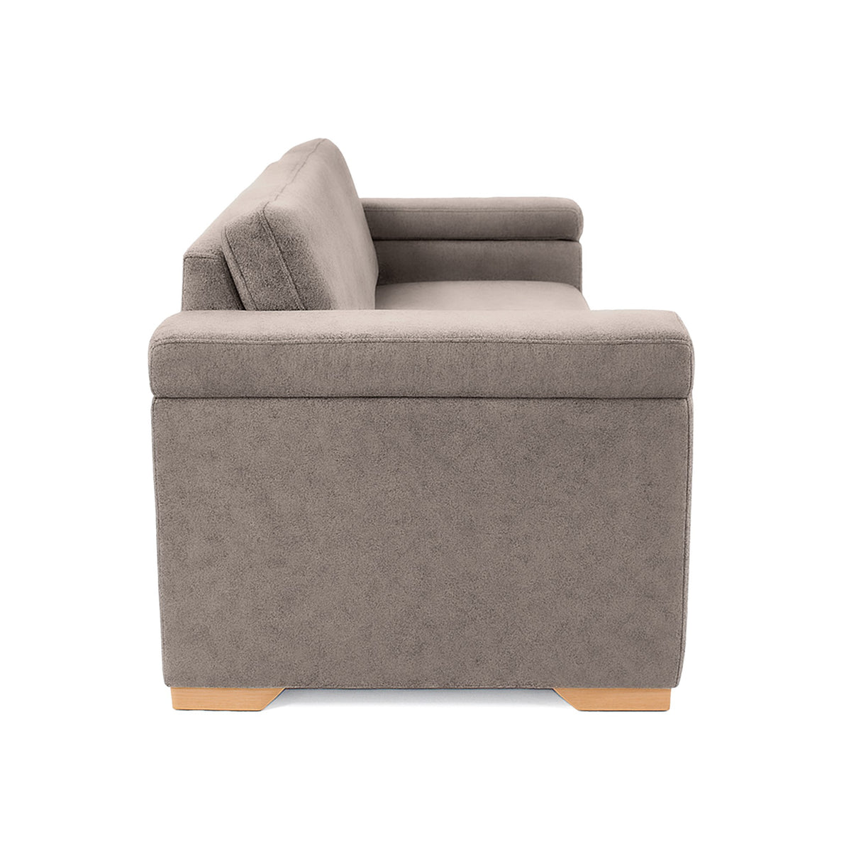 Sofá Montenegro Taupe 207x82cm De Tres Puestos y con Apoya Brazos - SOFAS Y POLTRONAS | Bylmo