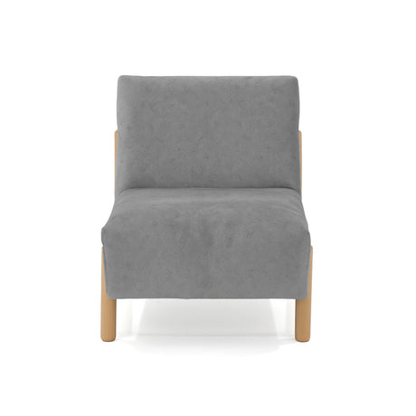 Poltrona Dubi Gris 63x73cm De Un Puesto y sin Apoya Brazos - SOFAS Y POLTRONAS | Bylmo