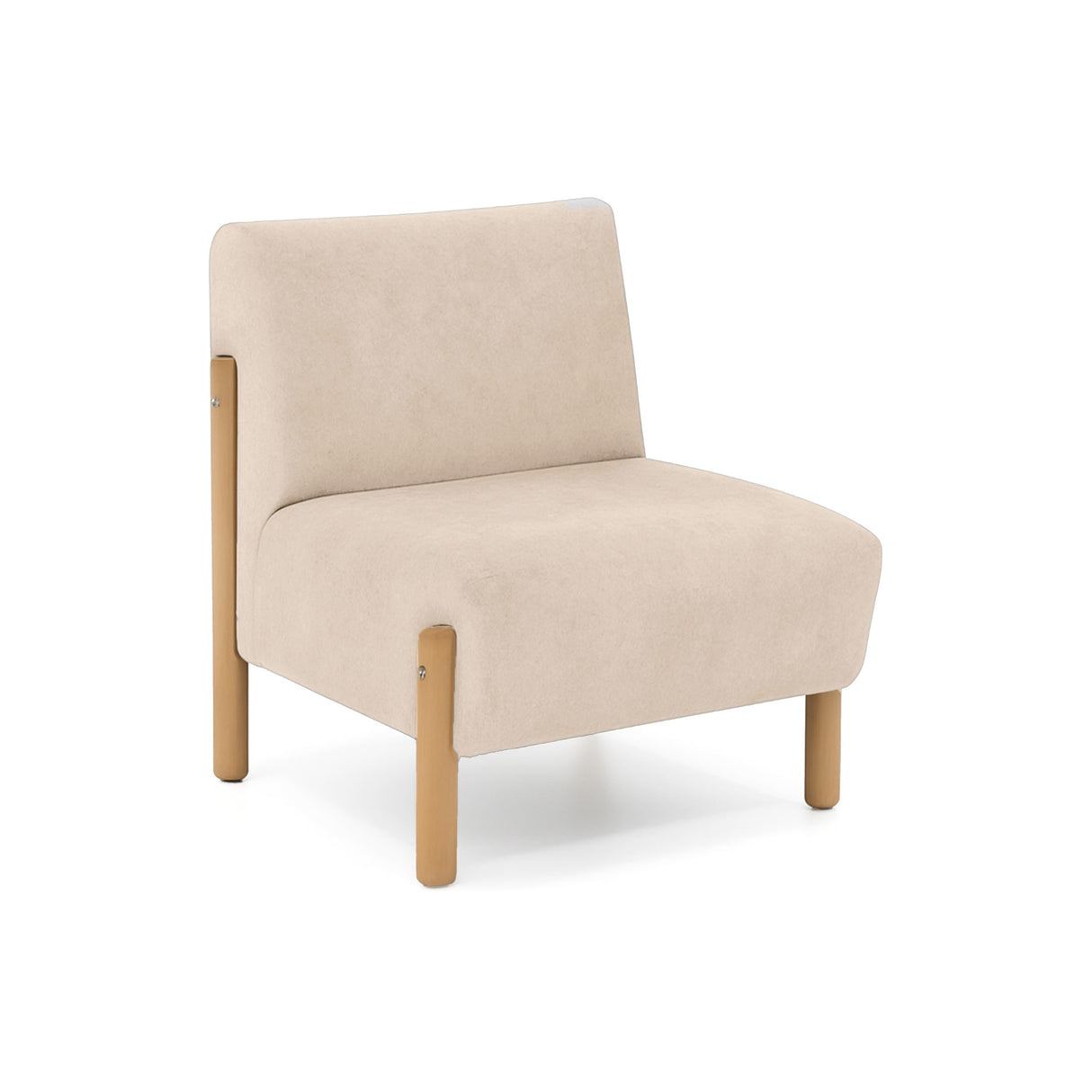 Poltrona Dubi Beige 63x73cm De Un Puesto y sin Apoya Brazos - SOFAS Y POLTRONAS | Bylmo