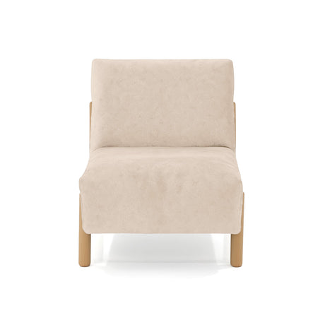 Poltrona Dubi Beige 63x73cm De Un Puesto y sin Apoya Brazos - SOFAS Y POLTRONAS | Bylmo