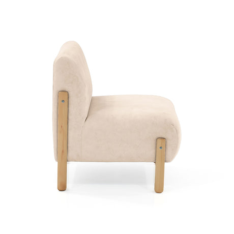 Poltrona Dubi Beige 63x73cm De Un Puesto y sin Apoya Brazos - SOFAS Y POLTRONAS | Bylmo