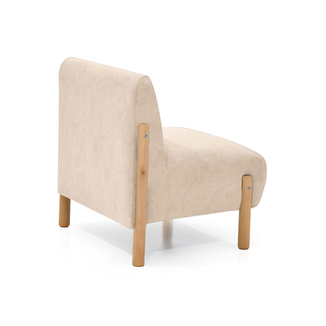 Poltrona Dubi Beige 63x73cm De Un Puesto y sin Apoya Brazos - SOFAS Y POLTRONAS | Bylmo